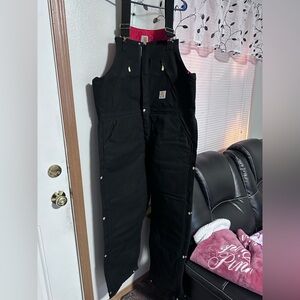 Black thick New Carhartt Overalls